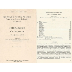 KATALOG FAUNY POLSKI - CUCUJOIDEA CZĘŚĆ 2 KATALOG FAUNY POLSKI - CUCUJOIDEA CZĘŚĆ 2