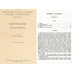 KATALOG FAUNY POLSKI - ZŁOTOLITKI - CHRYSIDIDAE KATALOG FAUNY POLSKI - ZŁOTOLITKI - CHRYSIDIDAE