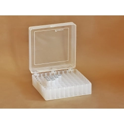 PLASTIKOWY POJEMNIK TRANSPORTOWY NA PROBÓWKI EPPENDORF 10x10