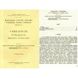 KATALOG FAUNY POLSKI - BIEGACZOWATE - CARABIDAE I KATALOG FAUNY POLSKI - BIEGACZOWATE - CARABIDAE I