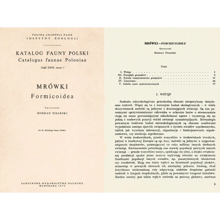 KATALOG FAUNY POLSKI - MRÓWKI - FORMICOIDEA
