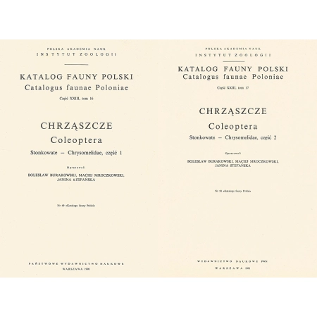 KATALOG FAUNY POLSKI - STONKOWATE - CZĘŚĆ 1, 2