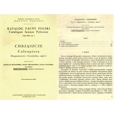 KATALOG FAUNY POLSKI - BIEGACZOWATE - CARABIDAE II